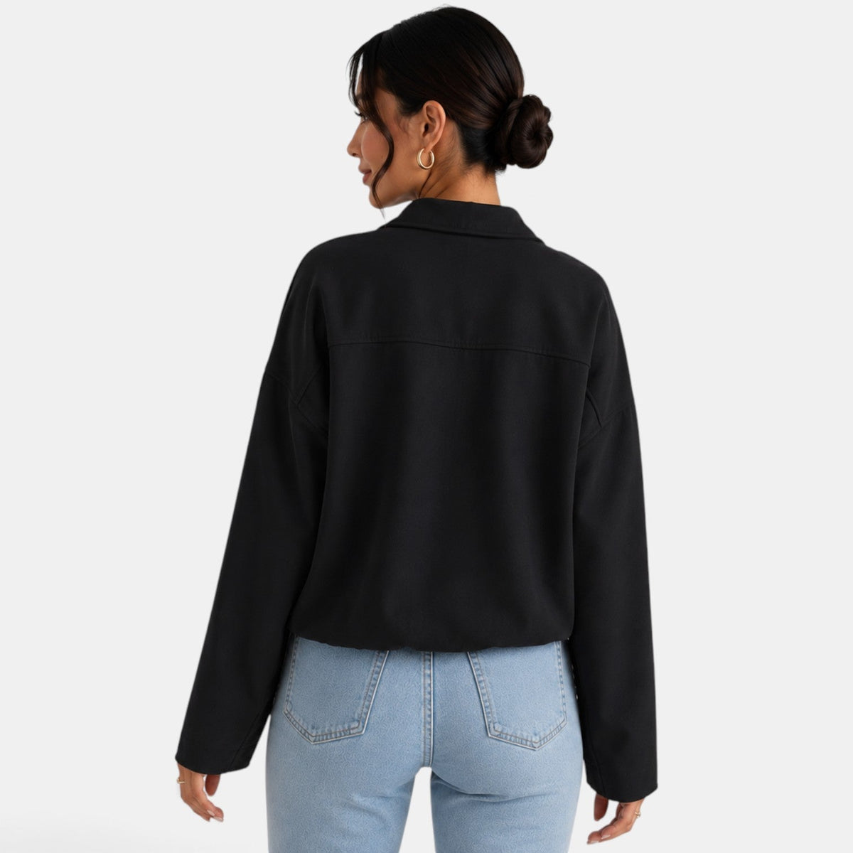 Chaqueta de gamuza para mujer de otoño