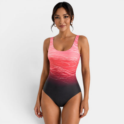 Bañador Mujer Degradado Espalda Cruzada