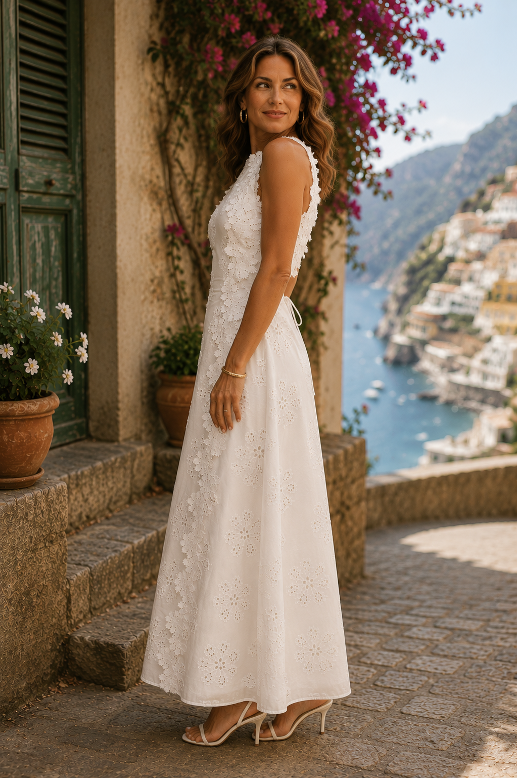 Della | Vestido Maxi Bordado Elegante