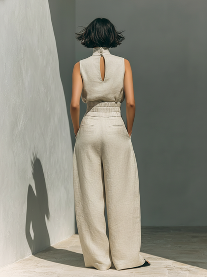 Maria™ | Conjunto minimalista de lino