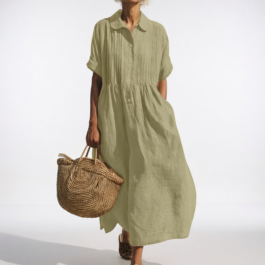 Lysandra™ — Vestido chemise fluido de verano