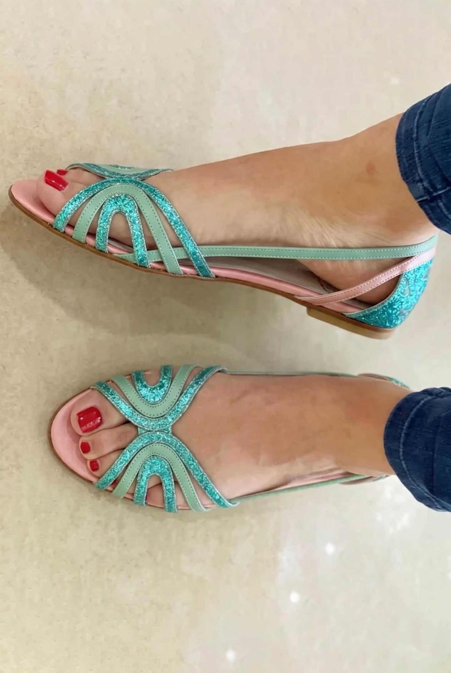 Éléonore™ | Sandalias Doradas Luz de Verano