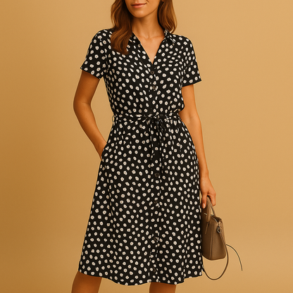 Sira | Vestido midi de verano con lunares