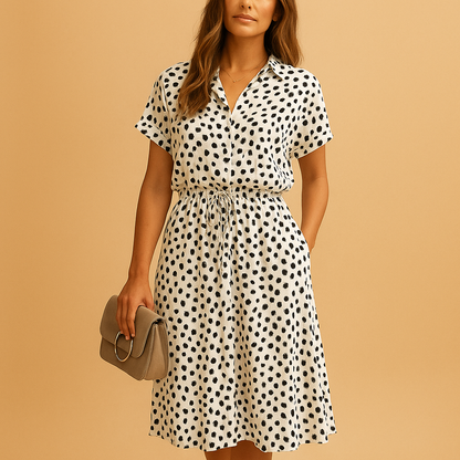 Sira | Vestido midi de verano con lunares