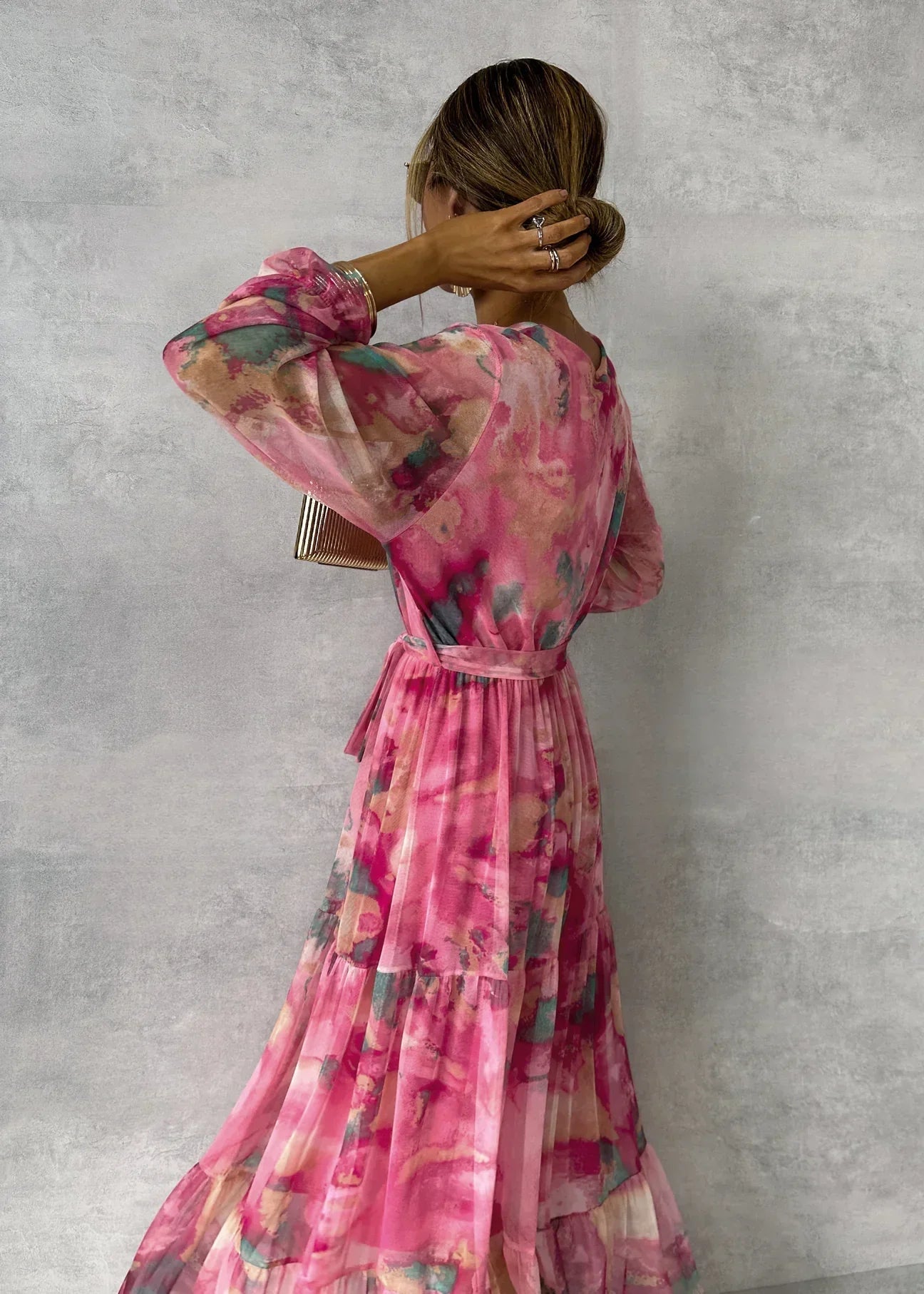 Hazel | Vestido envolvente con estampado floral