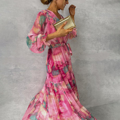 Hazel | Vestido envolvente con estampado floral