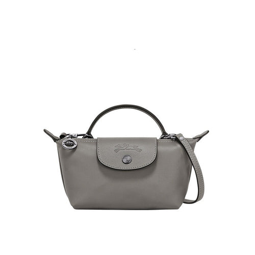 MINI BOLSO PARISIEN DE PIEL - GRIS