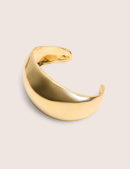 Brazalete de puño grueso en oro
