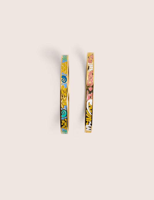 Pack de dos brazaletes estampados
