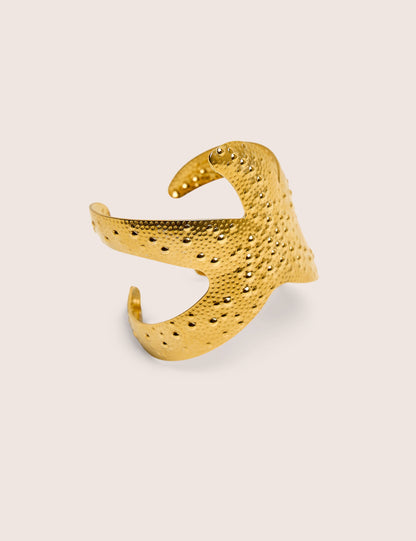 Estrella de Mar Brazalete Ajustable en Dorado