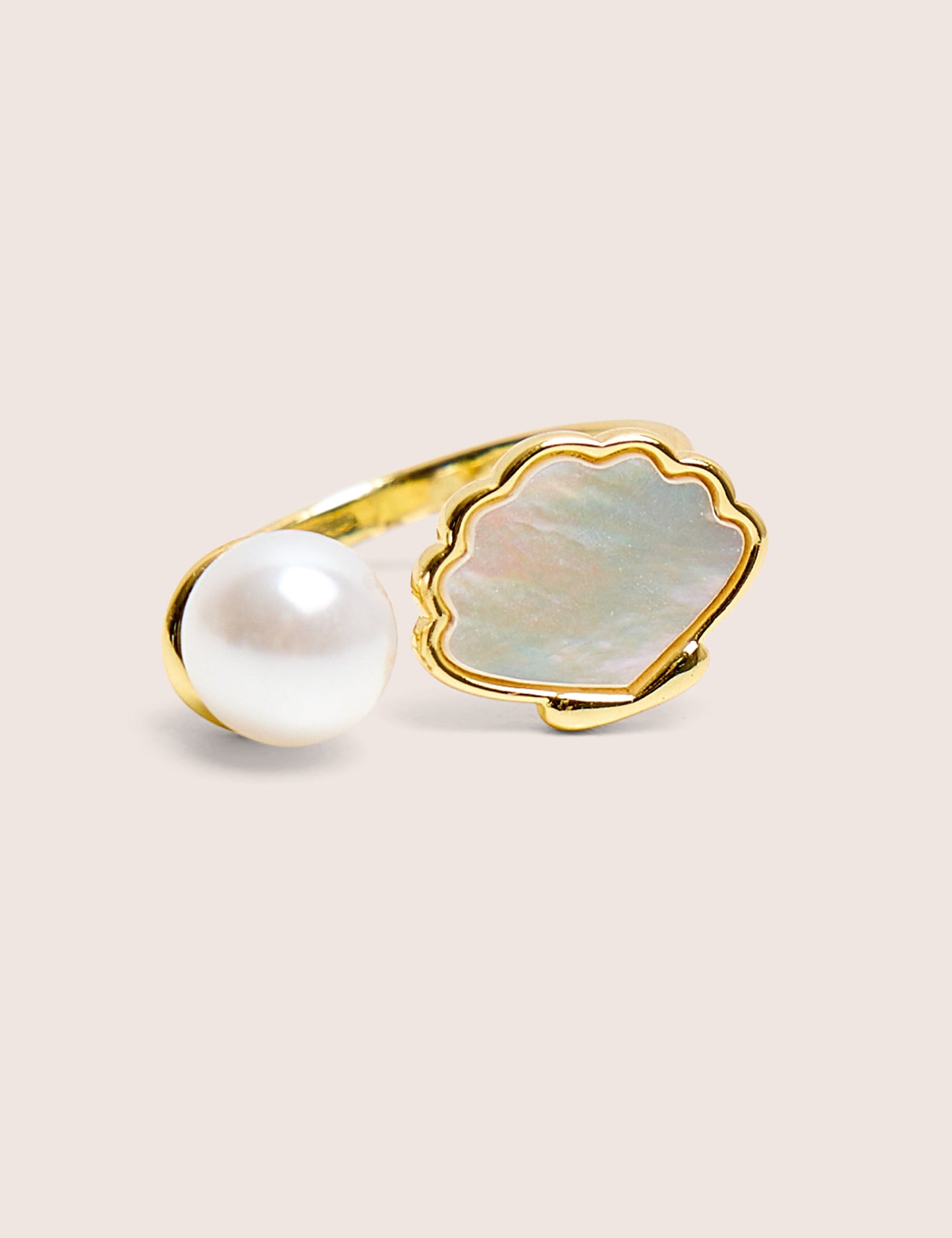 Anillo de perlas ajustable