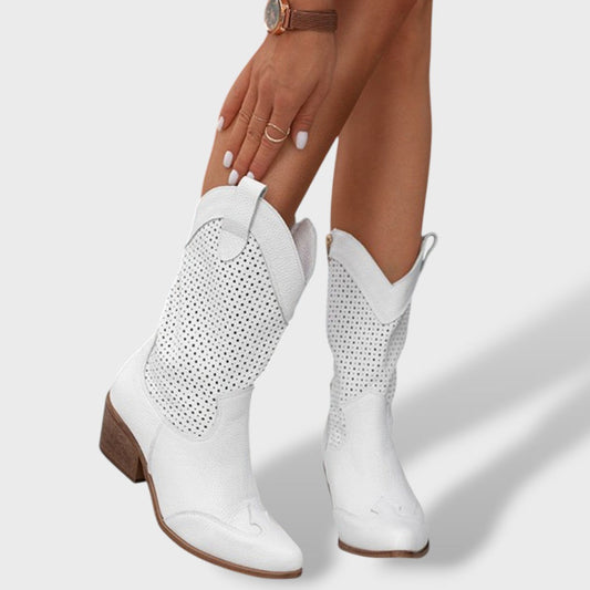 Botas Ortopédicas Cowboy Caladas Tacón Bloque