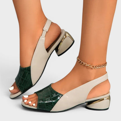 Clara | Sandalias de tacón bajo