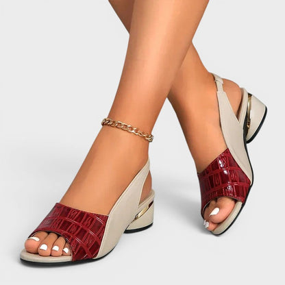 Clara | Sandalias de tacón bajo