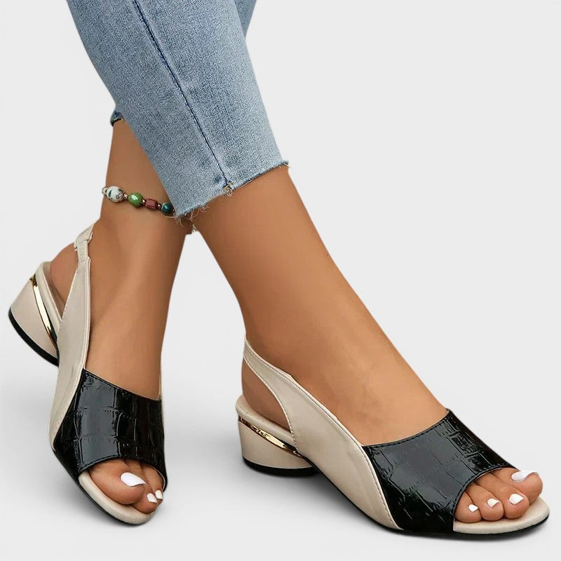 Clara | Sandalias de tacón bajo
