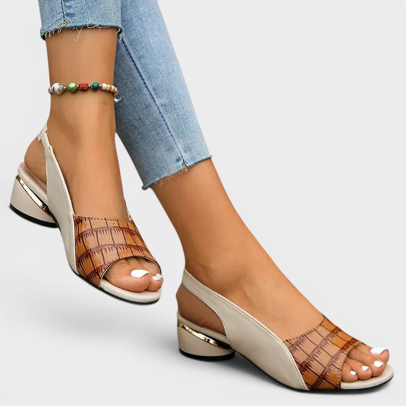 Clara | Sandalias de tacón bajo