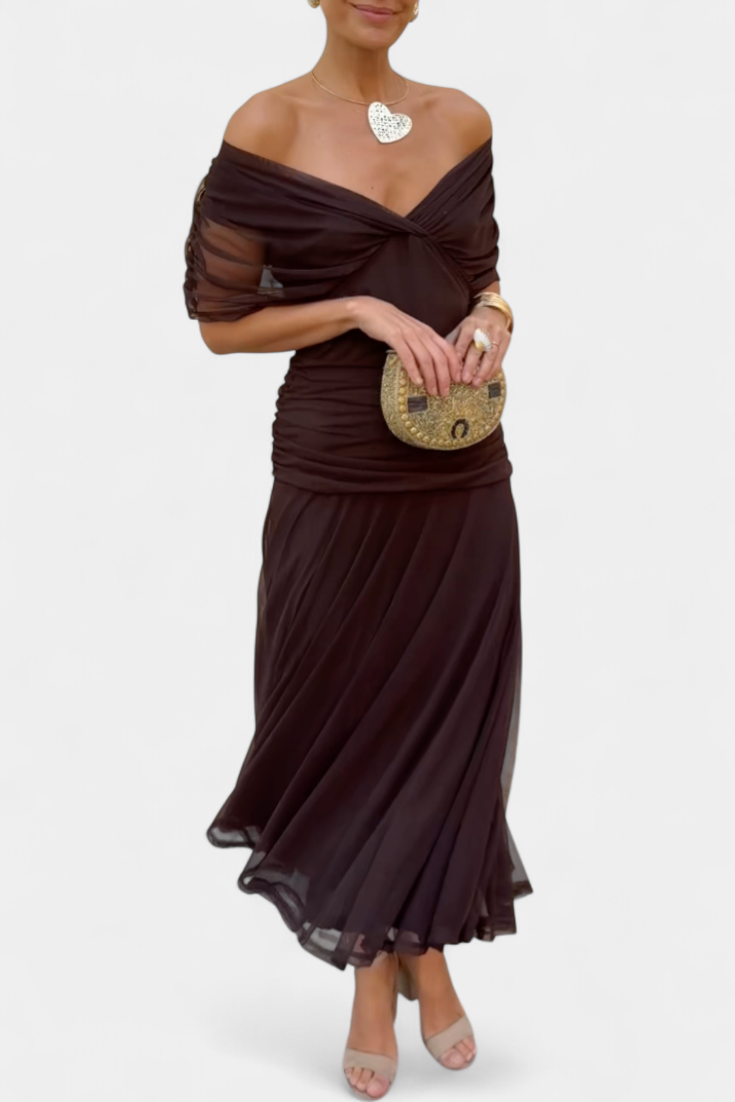 Laura | Vestido maxi de verano para mujer con escote en V elegante
