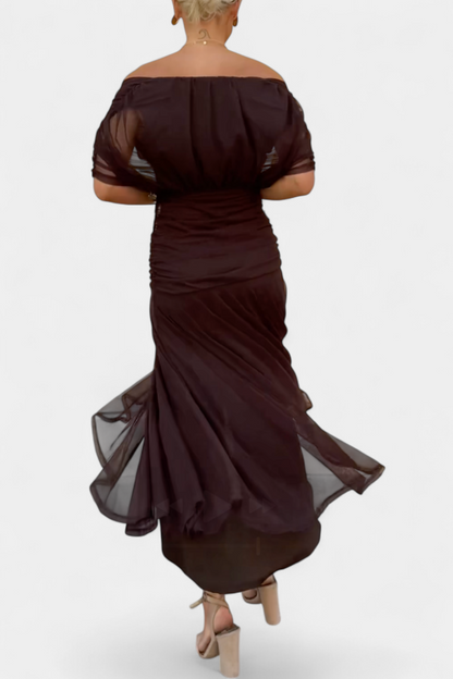 Laura | Vestido maxi de verano para mujer con escote en V elegante