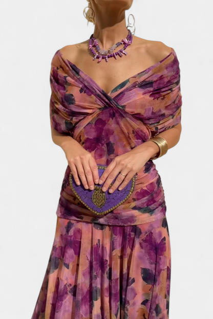 Laura | Vestido maxi de verano para mujer con escote en V elegante