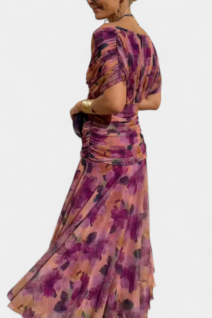 Laura | Vestido maxi de verano para mujer con escote en V elegante