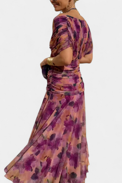 Laura | Vestido maxi de verano para mujer con escote en V elegante
