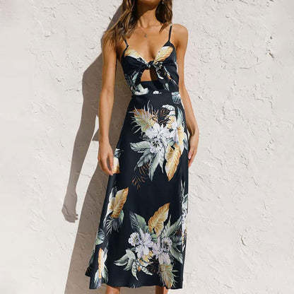 Valeria | Vestido maxi de mujer para invitada de boda con estampado floral