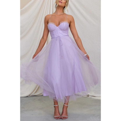 Quelina | Vestido maxi moderno para mujer con tirantes finos | Estilizado