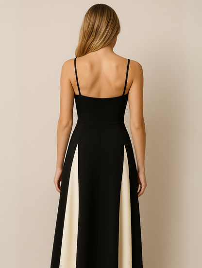 Yvanna | Vestido maxi formal con escote corazón para mujer