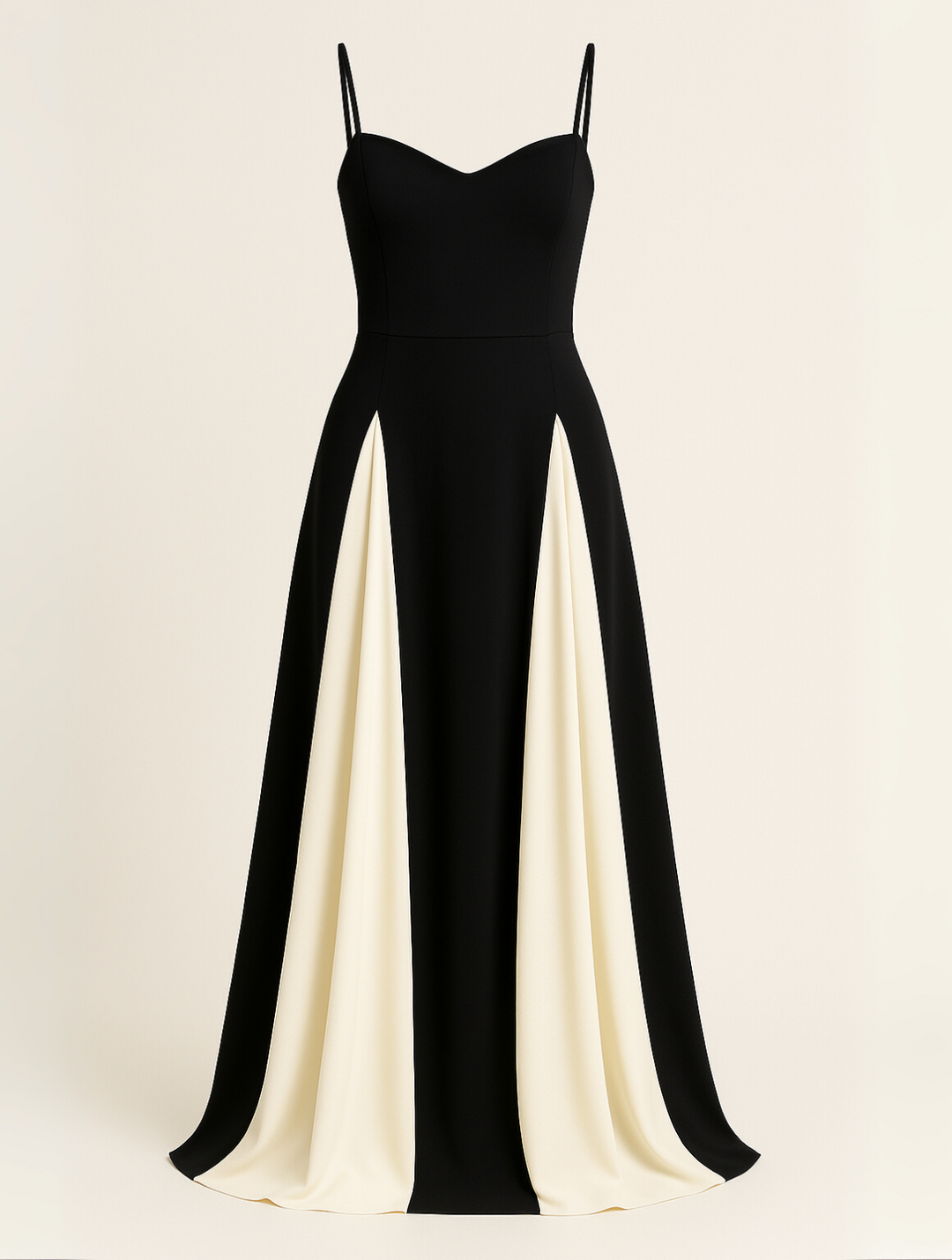 Yvanna | Vestido maxi formal con escote corazón para mujer