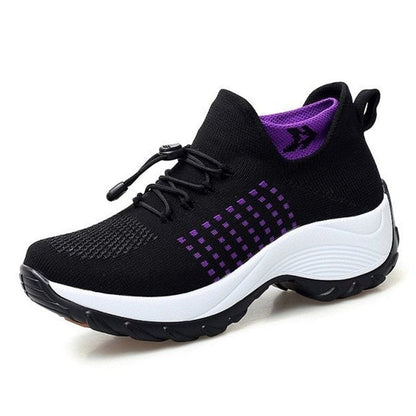 Adriana | Zapatillas Plataforma Deportivas Mujer Cordones Tejido