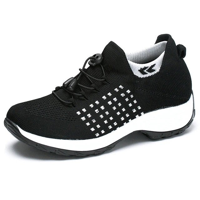 Adriana | Zapatillas Plataforma Deportivas Mujer Cordones Tejido