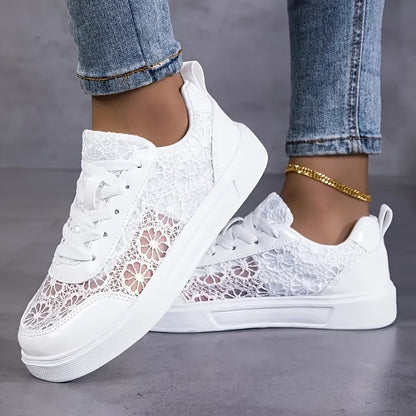 Encaje | Zapatillas de encaje floral