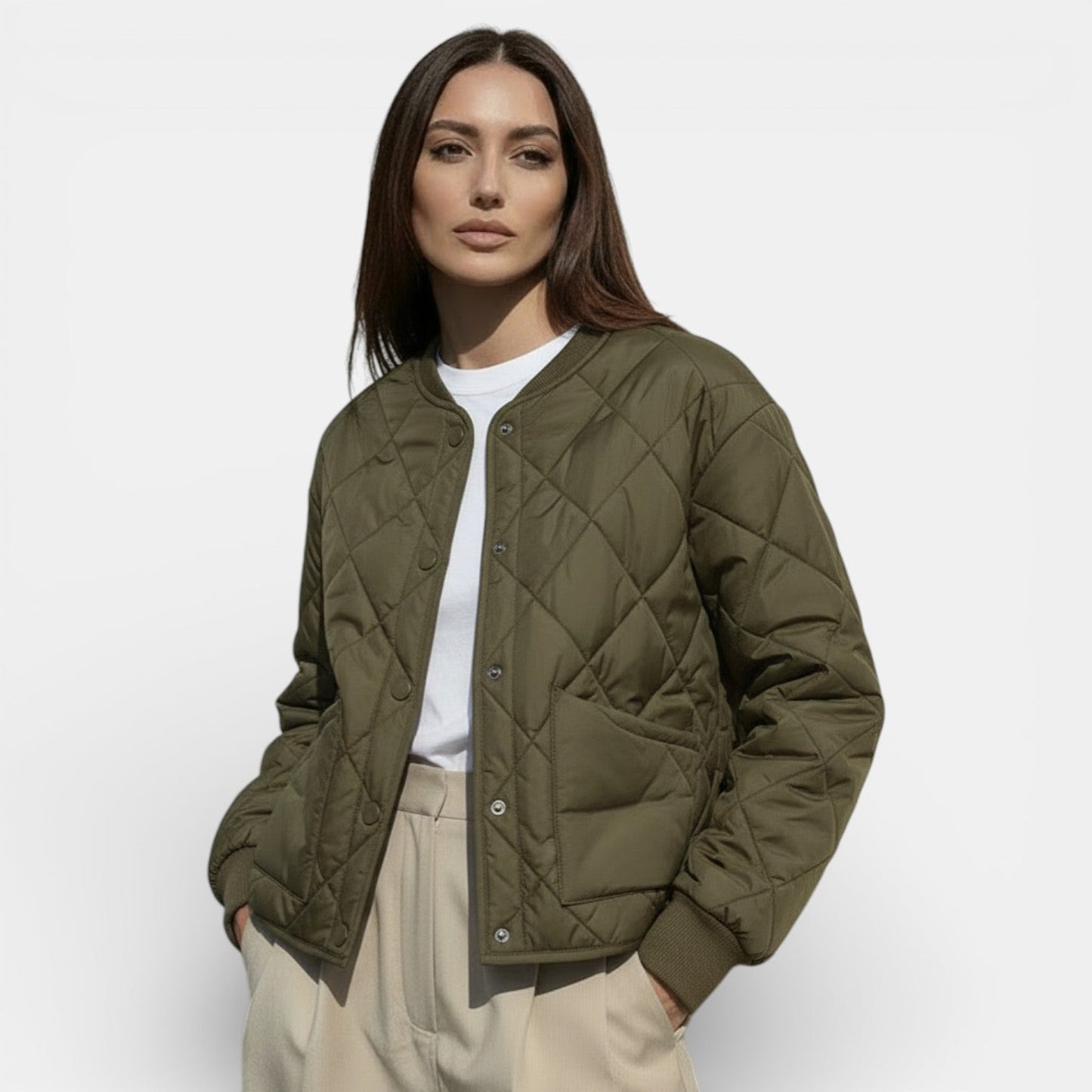 Chaqueta acolchada ligera para mujer