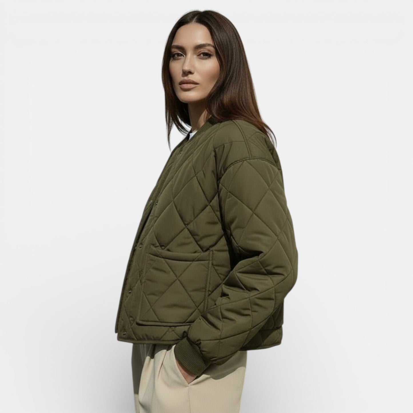 Chaqueta acolchada ligera para mujer