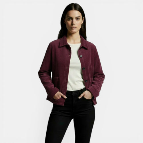 Chaqueta de pana para mujer de entretiempo