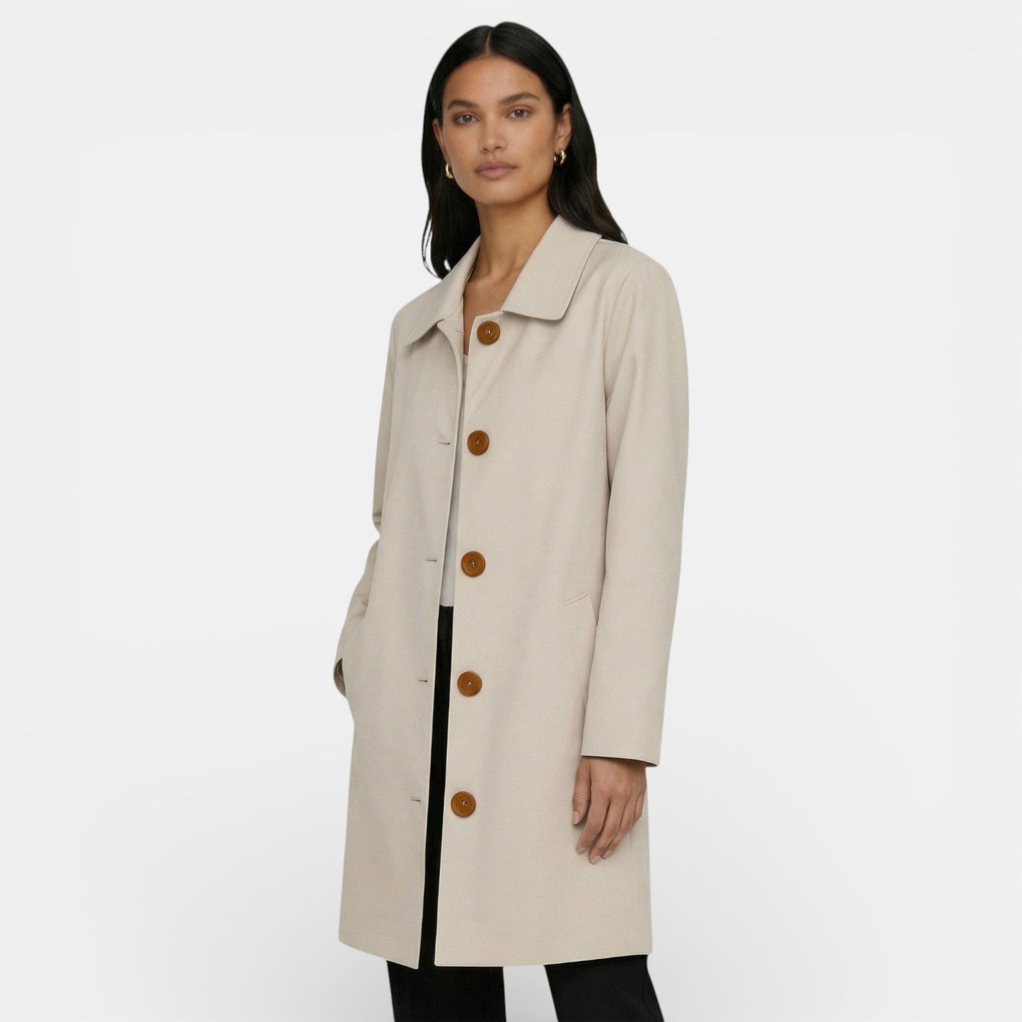 Gabardina de entretiempo para mujer