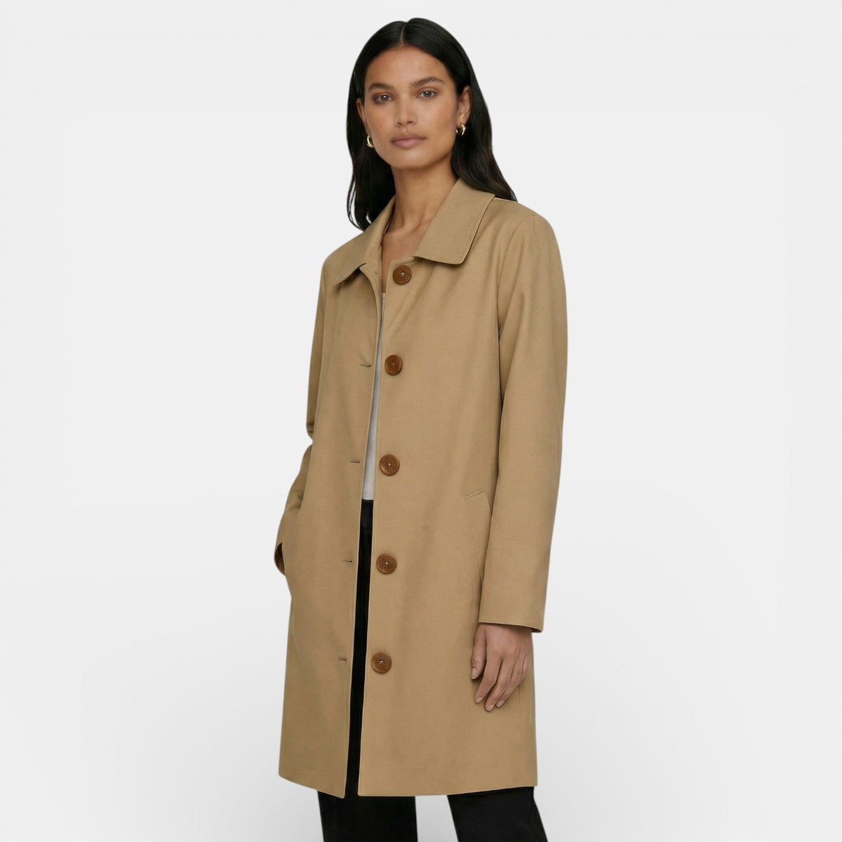 Gabardina de entretiempo para mujer