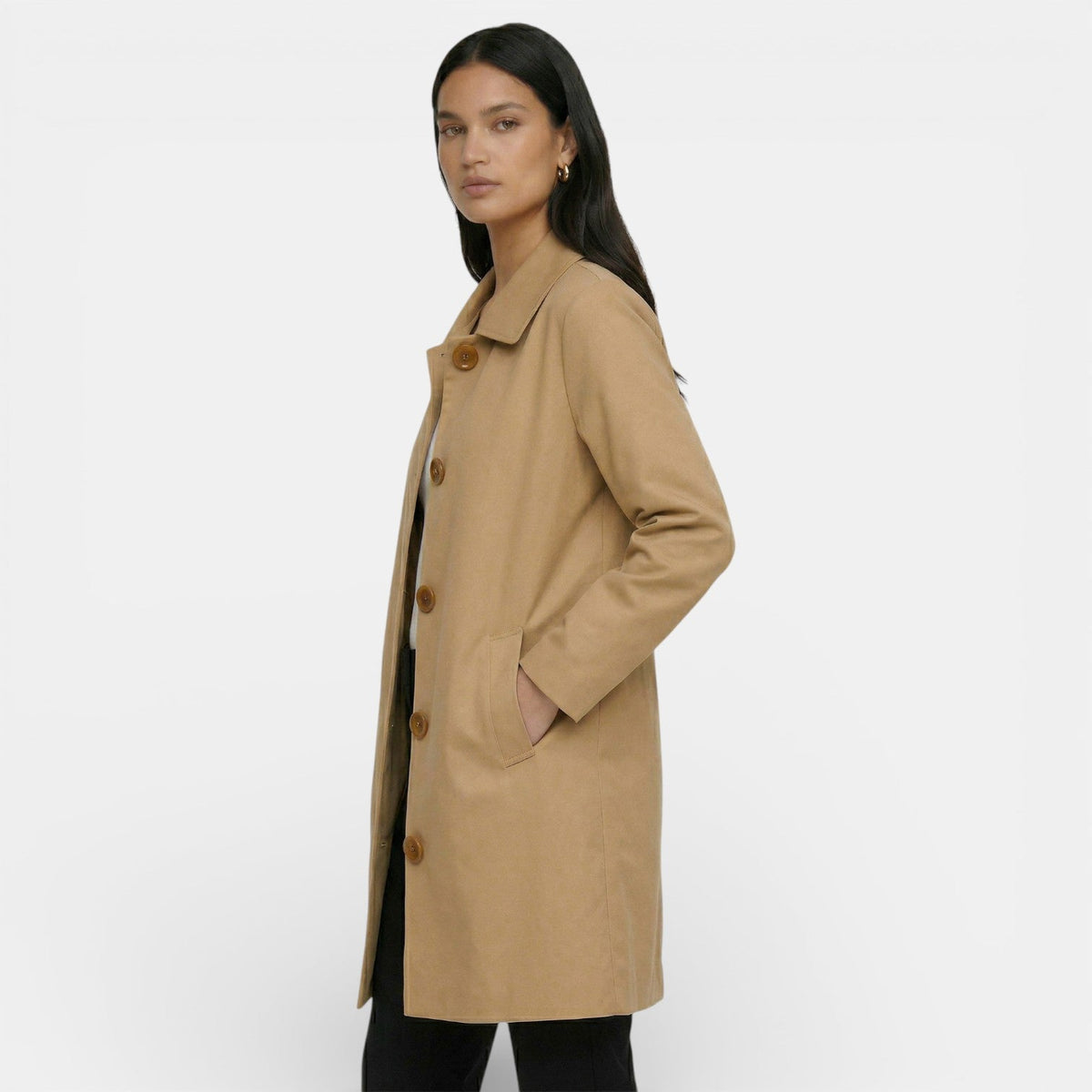 Gabardina de entretiempo para mujer
