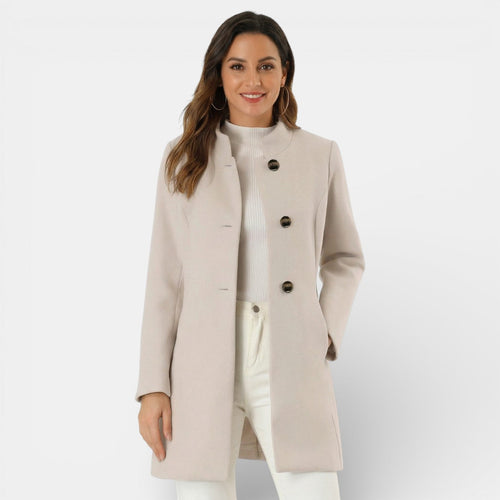 Gabardina larga casual para mujer
