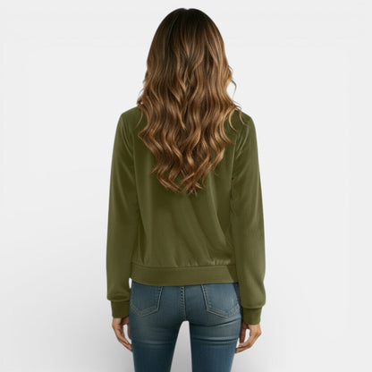 Chaqueta de entretiempo para mujer con cremallera