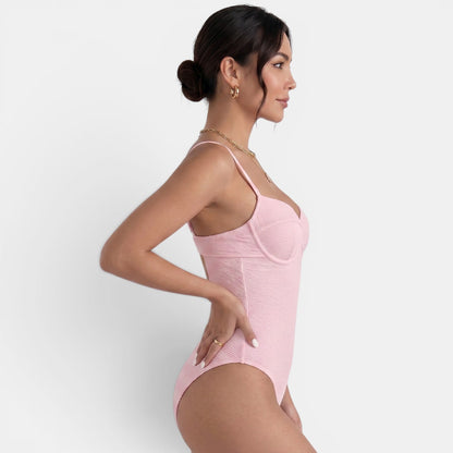 Bañador Rosa Mujer Moldeador