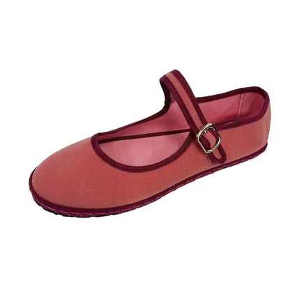 Esther | Bailarinas Mary Jane Mujer Terciopelo Correa