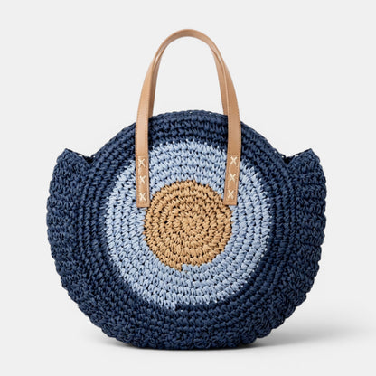 Bolso Rafia Mujer Redondo