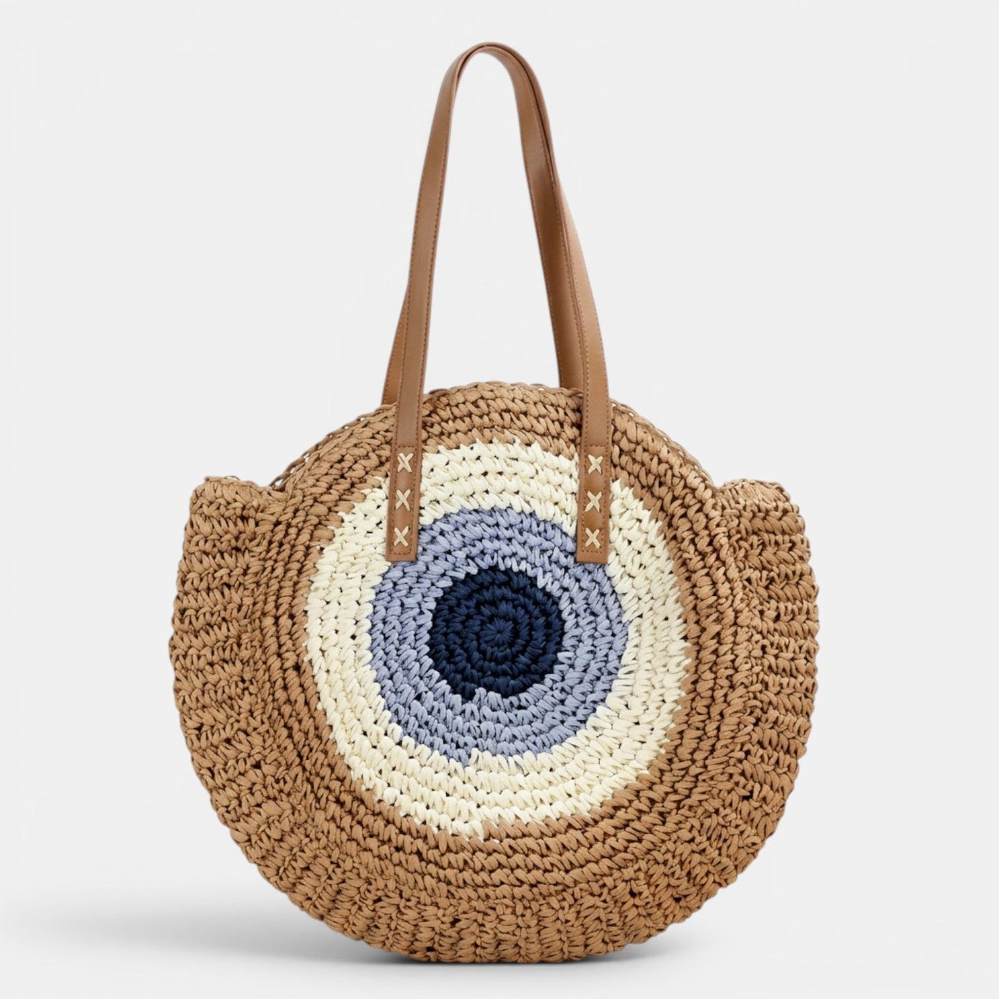 Bolso Rafia Mujer Redondo