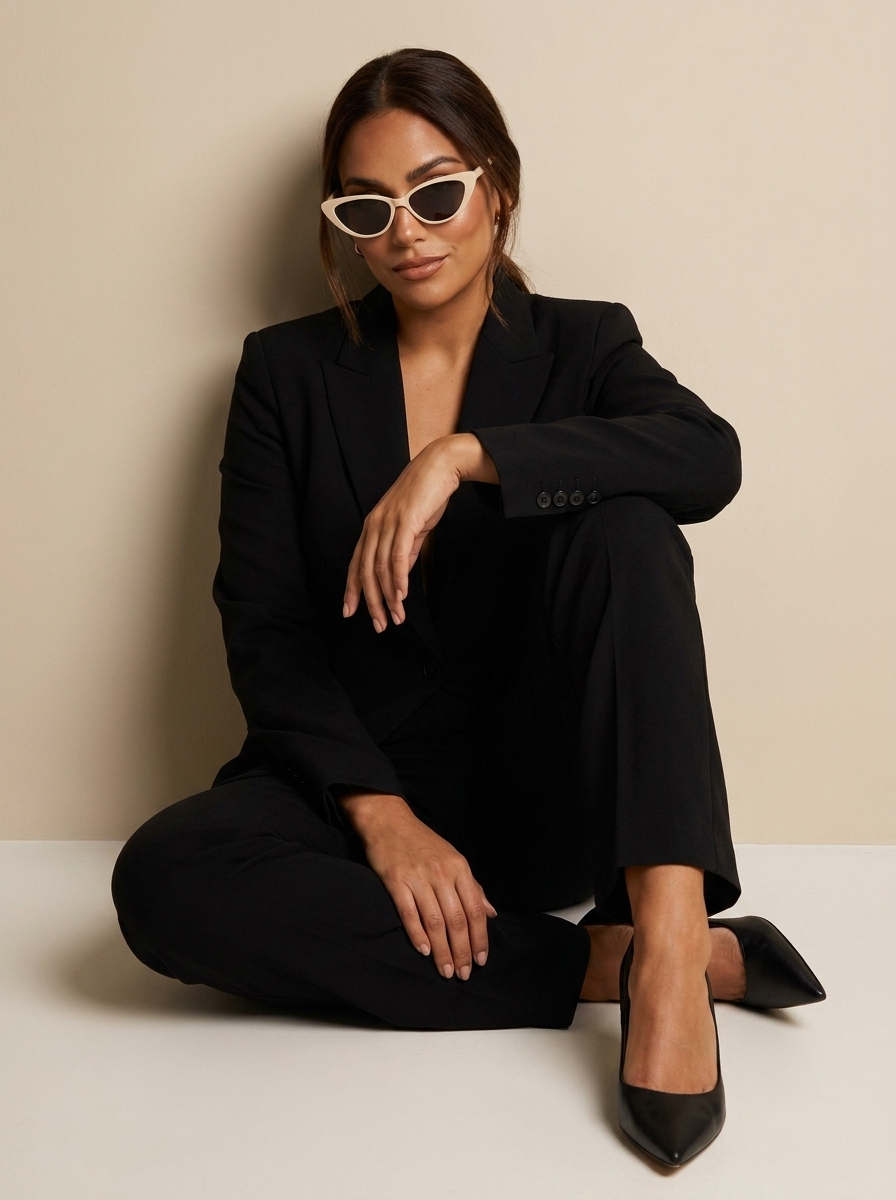Gafas de sol Cat-Eye de mujer con montura sólida