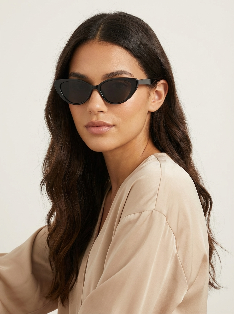 Gafas de sol Cat-Eye de mujer con montura sólida