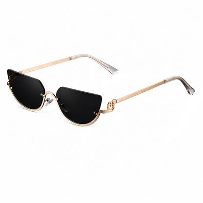 Gafas de sol para mujer con lentes sin marco y patillas rectas