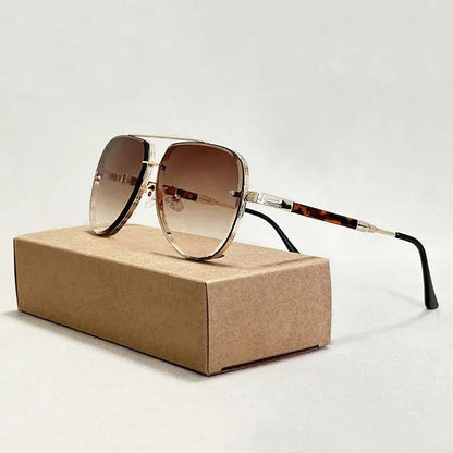 Gafas de Sol para Mujer con Montura Aviador y Doble Puente