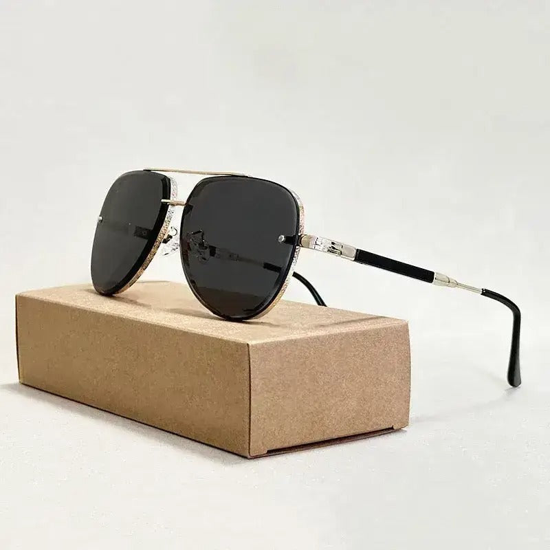 Gafas de Sol para Mujer con Montura Aviador y Doble Puente