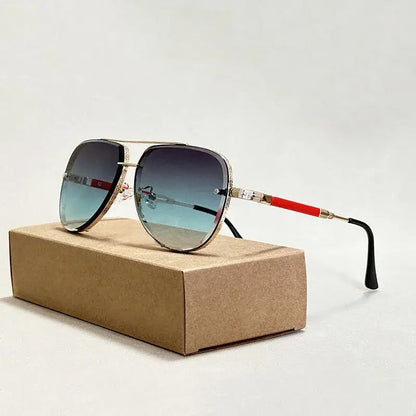 Gafas de Sol para Mujer con Montura Aviador y Doble Puente